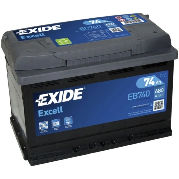 EXIDE EXCELL-EB740 12V-74Ah / EN 680A / L278 / W17