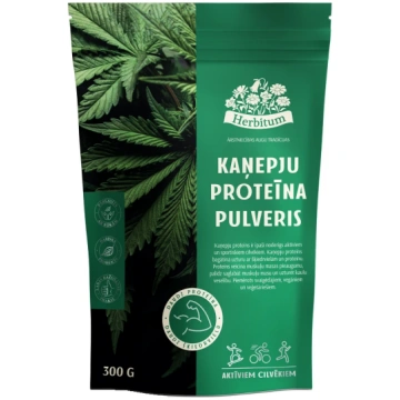 HERBITUM Kaņepju proteīna pulveris, 300 g