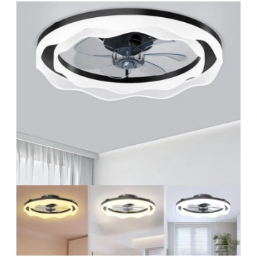 JAYNLT Griestu ventilators ar apgaismojumu, diamet