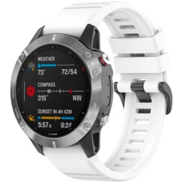 Fixed QuickFit silicone strap, 22 mm, white