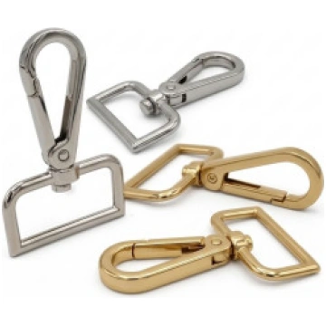 Square Carabiners with Spring Opening for Straps a