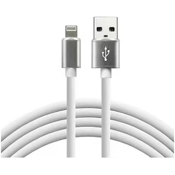 everActive cable USB Lightning 1m - White, silicon