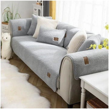 vctops Sherpa Fleece Sofa Cover Super Soft Warm Pl