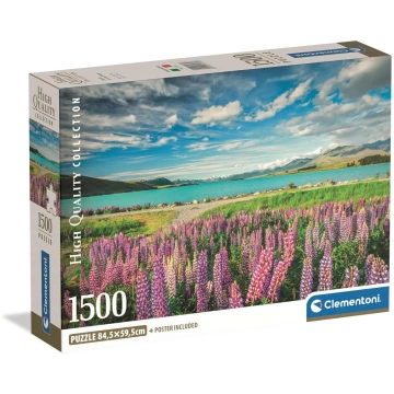 CLEMENTONI puzle Lupins At Lake Tekapo, 1500 gab.,