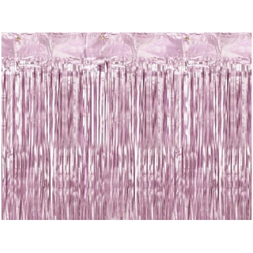 Maigi rozā folija aizkari, 90 x 250 cm