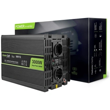 Pārveidotājs Green Cell 12v/220v 3000w/6000w (inv1