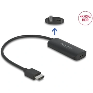 Delock Adapter HDMI-A Stecker zu USB Type-C Buchs