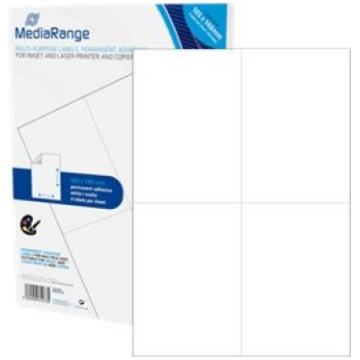 MediaRange - multi-purpose labels - matte - 200 la