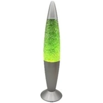 BESK Dekoratīva lavas galda lampa, 5W, zaļa