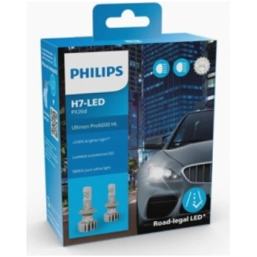 PHILIPS autospuldze H7-LED PX26d 2gab
