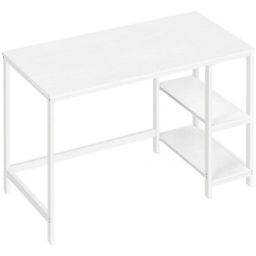 Rakstāmgalds ar plauktiem 60x120x76cm, balts Nav n