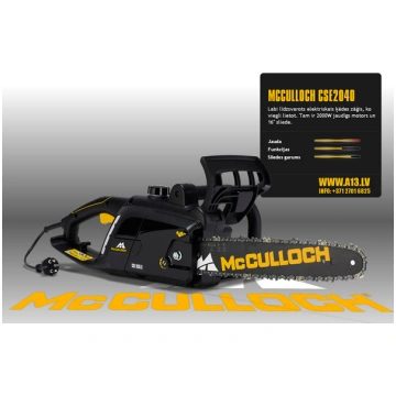 Elektriskais Motorzāģis McCULLOCH CSE 2040 Specifi