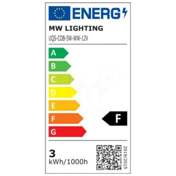 COB LED tape | white warm | LED/m: 320 | 8mm | IP2