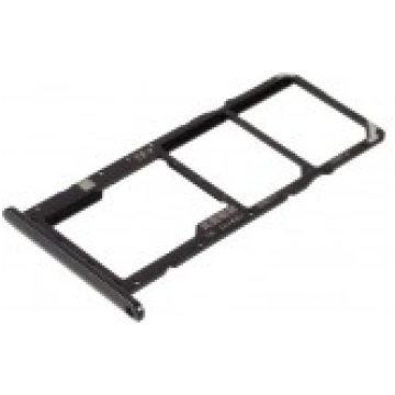 SIM card holder Huawei Y7 2019 Midnight Black ORG 