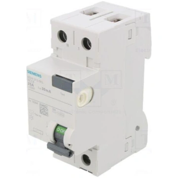 RCD breaker | Inom: 25A | Ires: 30mA | Poles: 1+N 