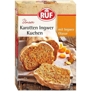 RUF Burkānu ingvera kūka ar svaigiem burkāniem un 