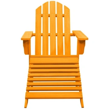 Adirondack dārza krēsls ar pufu, oranžs, Oranžinė 