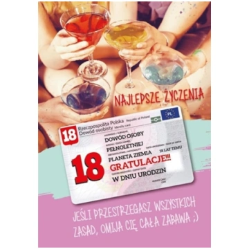 Armin Style Karnet Urodziny Osiemnastka Gift-M 496