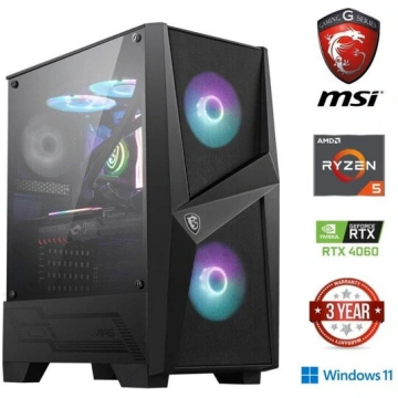 Dators Ryzen 5 5500 32GB 1TB SSD 2TB HDD RTX 4060 