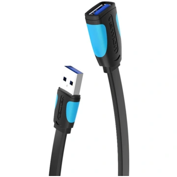 Vention VAS-A13-B300 Flat USB 3.0 Extender 3m, Bla