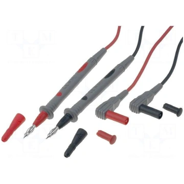 Set of test leads | Inom: 10A | Len: 1.2m | 2x tes