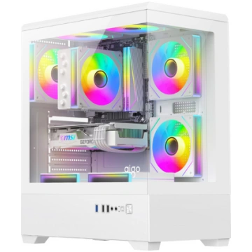 DarkFlash C365 computer case (white) + 5 fans C365