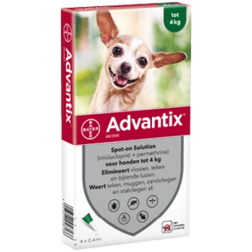 Advantix šķīdums (pipetes) pret blusām, ērcēm un o