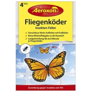 Aeroxon līmlente pret mušām (taurenis), 4 gab