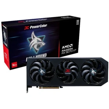 Videokarte. "PowerColor Hellhound RX9070XT 16G-L/O
