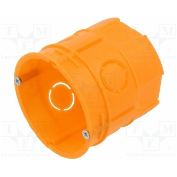 Enclosure: junction box; Ø: 63mm; plaster embedded