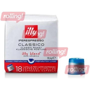 Kafijas kapsulas Illy Classico Lungo, IperEspresso