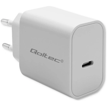 Qoltec Super Quick PD charger, USB-C, 20W, 5A, 12V