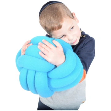 Apskāvienu bumba, mikstā cilpu bumba, zila 30 cm