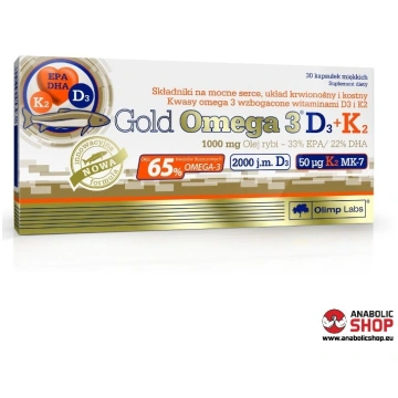 Olimp Gold Omega 3 D3 K2 30 kapsulas
