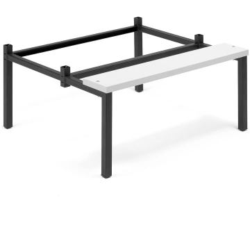 Sols skapjiem, P 1200 mm, melns lamināts