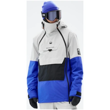 Montec Doom Ski Jacket Men Light Grey/Black/Cobalt