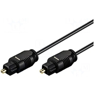 Cable | Toslink plug,both sides | 0.5m | Øcable: 2