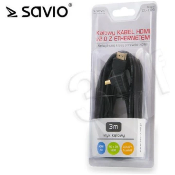 SAVIO CABLE HDMI ANGULAR V2.0 3 0M CL-109 CL-109 (