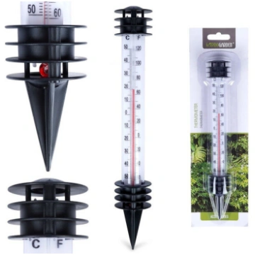 ProGarden āra termometrs balts 23 cm ievietots bal