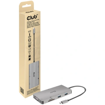Club 3D USB Gen1 Type-C 9-in-1 hub - docking stati