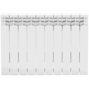 Balts alumīnija radiators 10 elementi 57x80 cm Lab