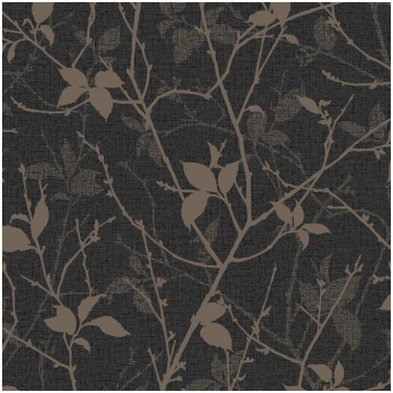 WALLPAPER 122432 BELLE CHARCOAL/GOLD 122432 (50115