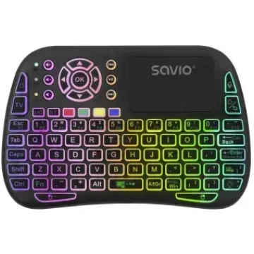 Savio ARGB Mini Bluetooth + 2.4 GHz tastatūra – me