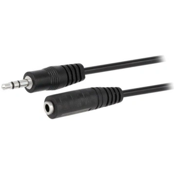 Cable; Jack 3.5mm 3pin plug,Jack 3.5mm socket; 5m;