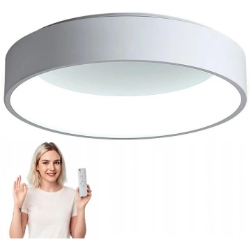 Balta moderna LED griestu lampa 50 cm – plafons lu