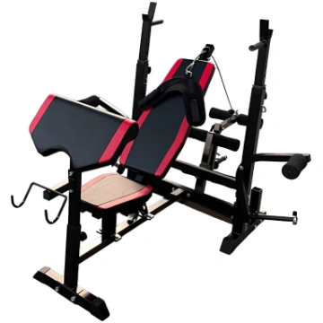 Multifunction Weight Bench with Adjustable Rack P5