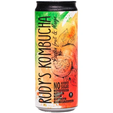 Kombucha Mango un marakuja bez cukura 330ml RUDYS