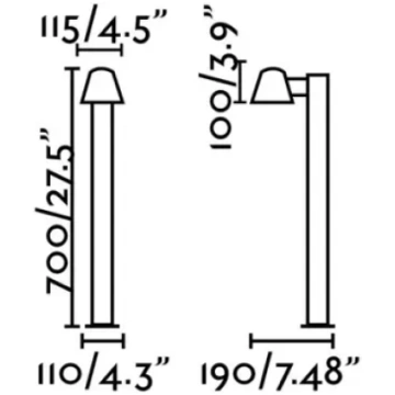 Stāvlampa GINA Dark Grey 71352 Faro Barcelona