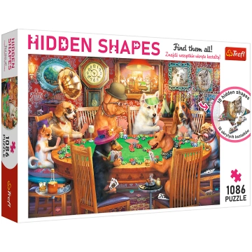 Puzzle Hidden shapes: Games night Trefl