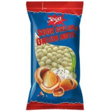 Zemesrieksti ar krējuma un sīpolu garšu JEGA 200g
